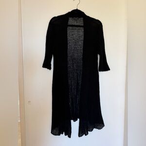 EILEEN FISHER sheer mohair duster cardigan